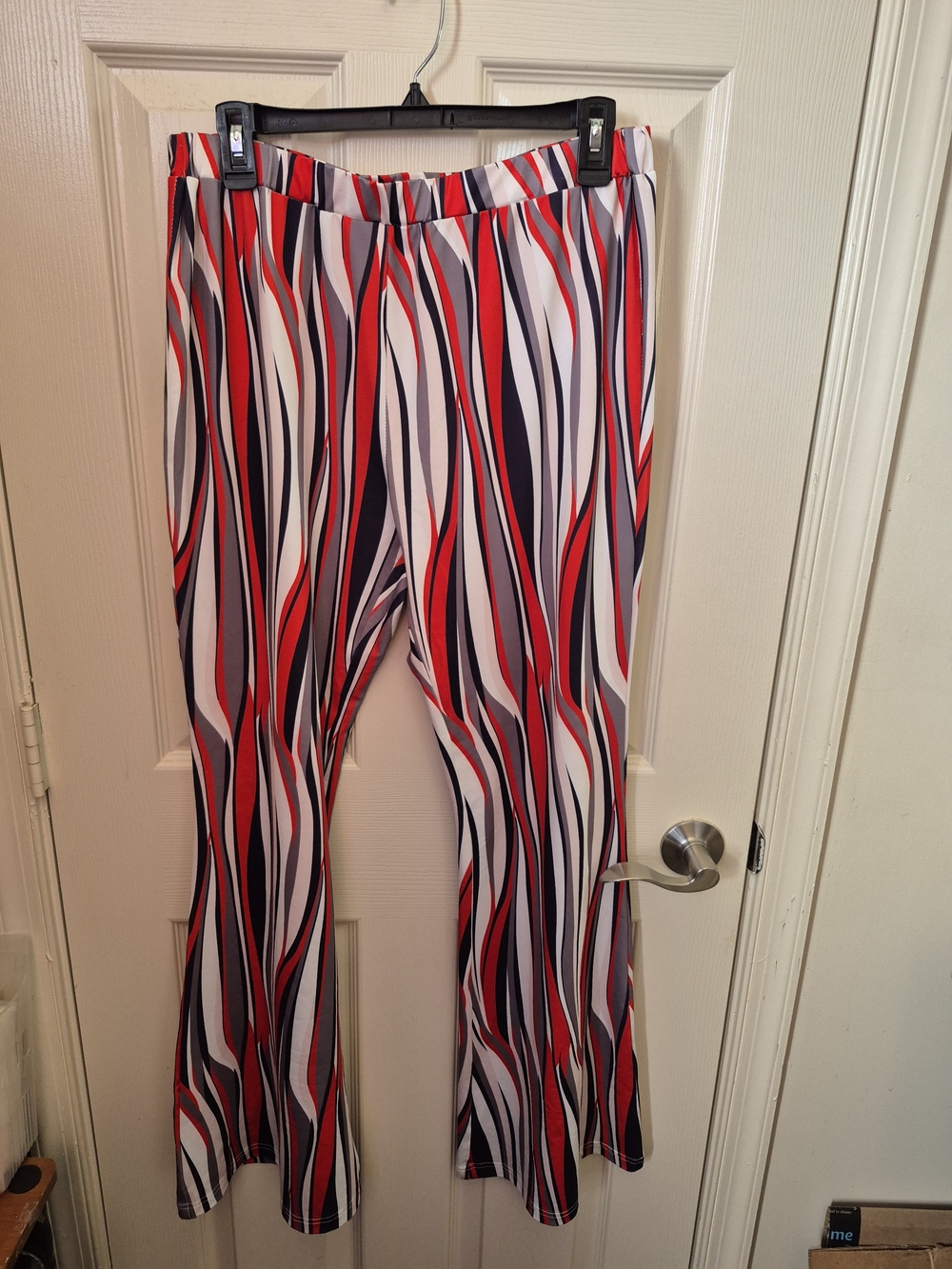 Women’s Red, White & Navy Flare Pants
